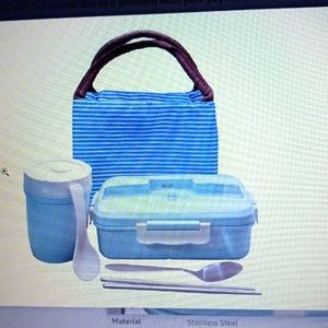 Bento lunch box-wheat straw material, leakproof, microwave safe